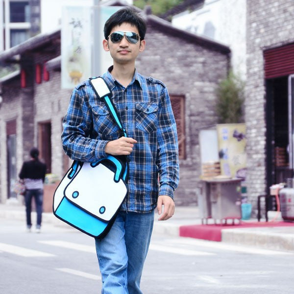 2D 2 Dot Bag Blue