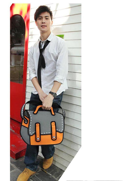 2D Comic Bag Yellow