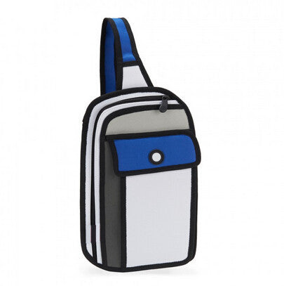 Blue 2D Crossbody Bag