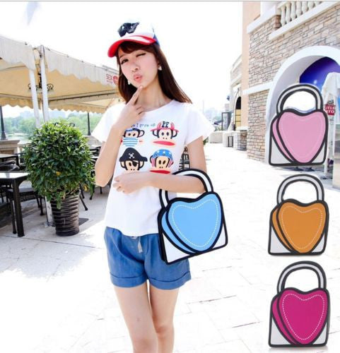 2D Heart Bag