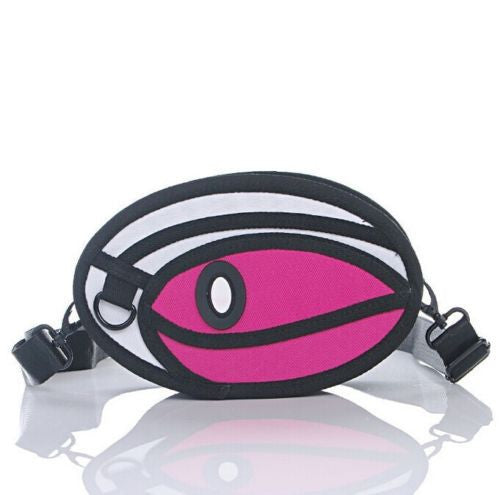 Pink 2D Shoulder Fanny Bag