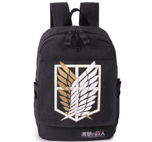 Attack On Titan Canvas Backpack