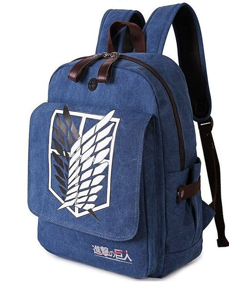 Attack On Titan Canvas Backpack