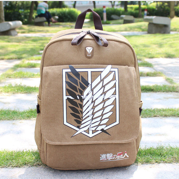 Attack On Titan Canvas Backpack