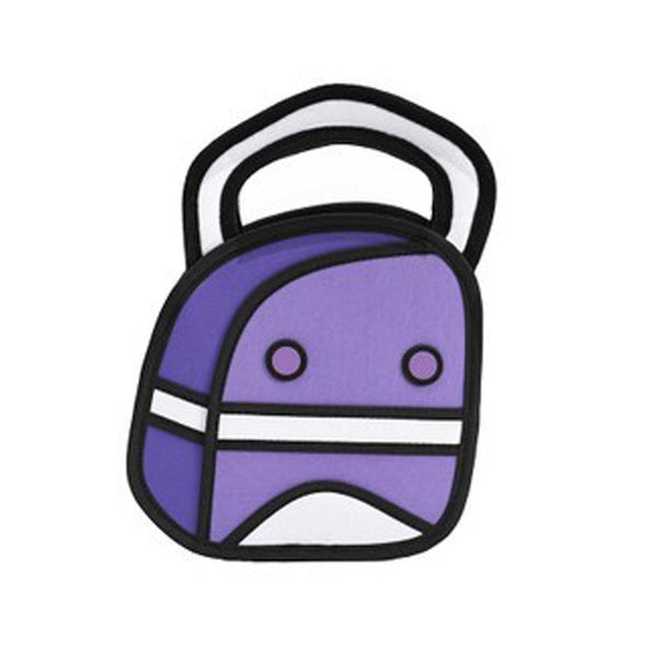 Violet Dotted 2D Handbag