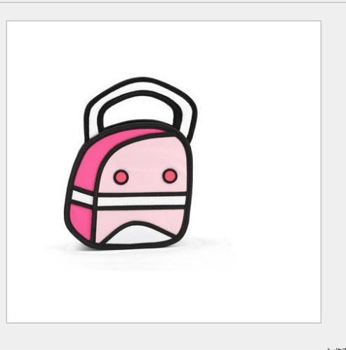 Rose Pink Dotted 2D Handbag