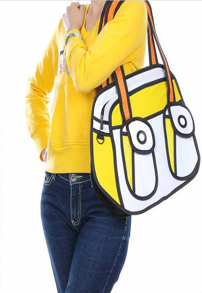 2D Cartoon Kangaroo Purse