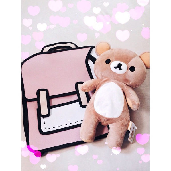 2D Block Cartoon Backpack