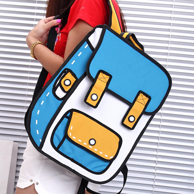 Bold 2D Backpack Blue