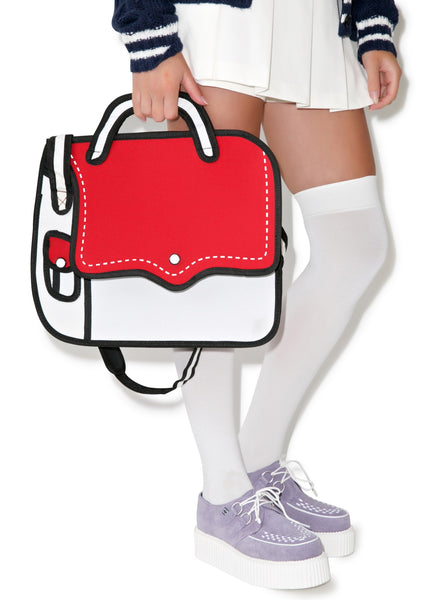 Red Dotted 2D Bag