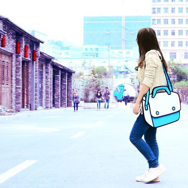 2D 2 Dot Bag Blue