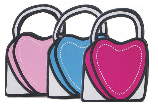 2D Heart Bags