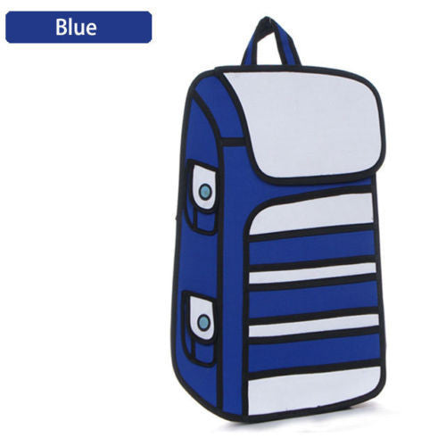 Stripey 2D Backpack