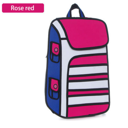 Stripey 2D Backpack