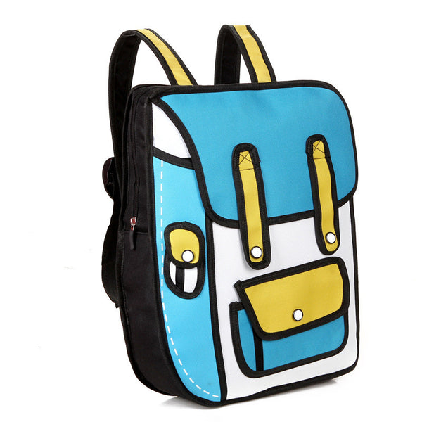 Bold 2D Backpacks Blue