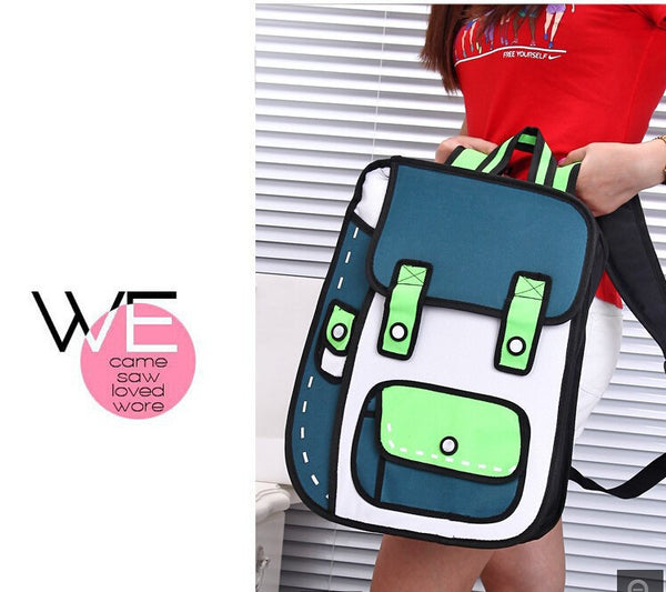 Bold 2D Backpack Green