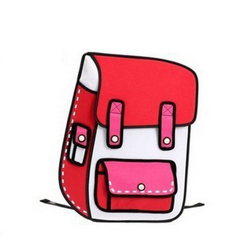 Bold 2D Backpack Red