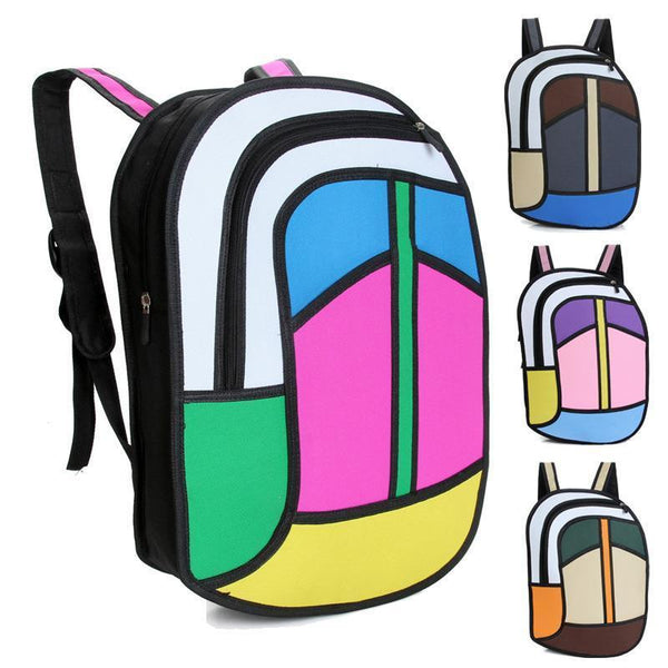 Rainbow 2D Backpack